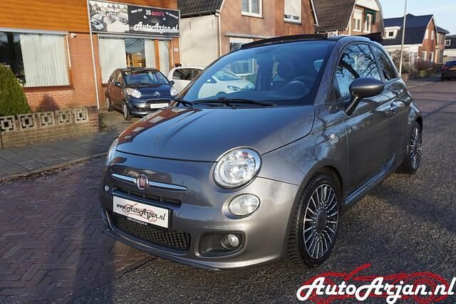 Grijs Occasion 2014 Fiat 500C Lounge Cabriolet | € 8.700 (Eerlijke prijs) - Afbeelding 1/4