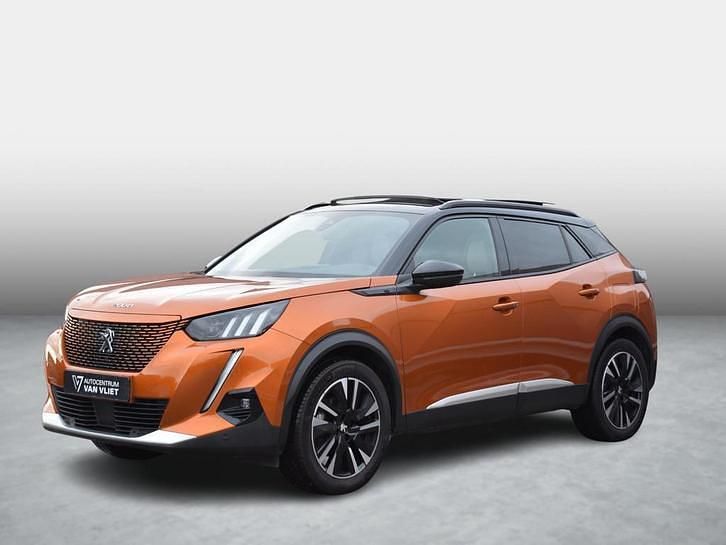 Oranje Occasion 2020 Peugeot e-2008 GT SUV | € 17.399 (Eerlijke prijs) - Afbeelding 1/4