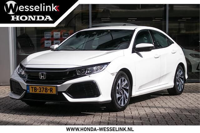 Wit Gebruikt 2018 Honda Civic Comfort Hatchback | € 17.450 (Eerlijke prijs) - Afbeelding 1/4