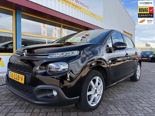 Zwart Gebruikt 2018 Citroën C3 Feel Hatchback | € 7.750 (Goede deal) - Afbeelding 1/4