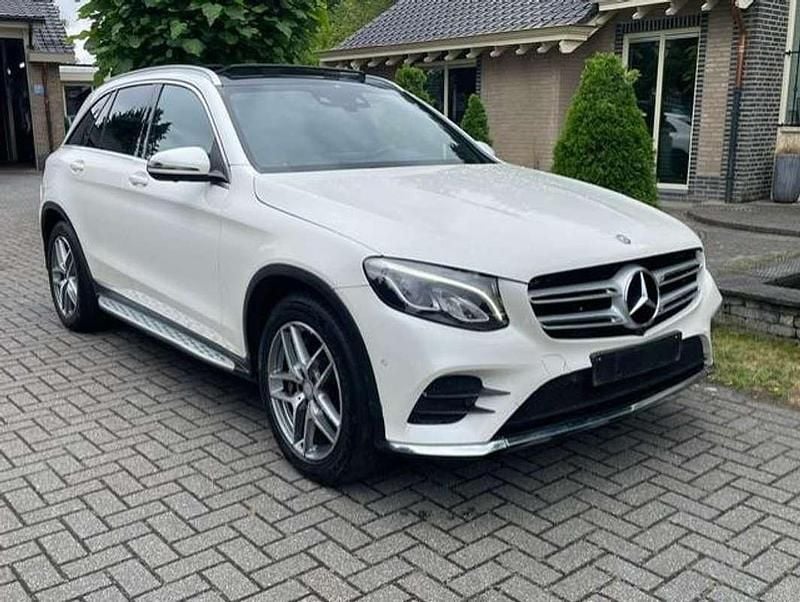 Wit Gebruikt 2018 Mercedes GLC220 AMG line SUV | € 22.800 - Afbeelding 1/4