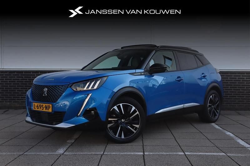 Blauw Gebruikt 2021 Peugeot e-2008 GT SUV | € 17.795 (Eerlijke prijs) - Afbeelding 1/4
