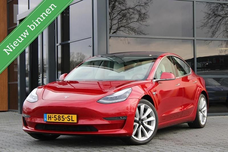 Occasion Tesla Model 3 Long Range AWD 366 kW (498 PK) 2020 Rood Sedan