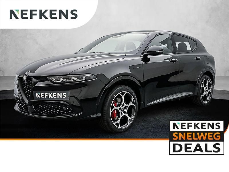Zwart Nieuw 2025 Alfa Romeo Tonale Veloce SUV | € 46.825 - Afbeelding 1/4