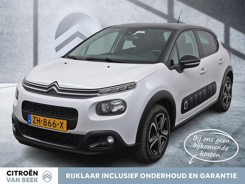 Wit Gebruikt 2019 Citroën C3 Feel Hatchback | € 11.890 (Iets duurder) - Afbeelding 1/4