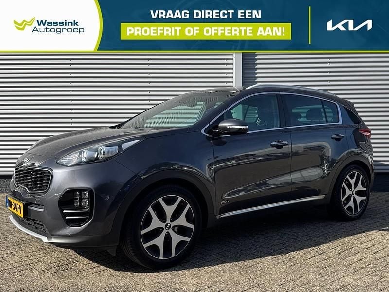 Grijs, metallic lak Gebruikt 2017 Kia Sportage First Edition SUV | € 21.490 (Eerlijke prijs) - Afbeelding 1/4