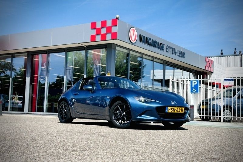 Blauw, metallic lak Gebruikt 2020 Mazda MX5 Cabriolet | € 28.985 (Duur) - Afbeelding 1/4