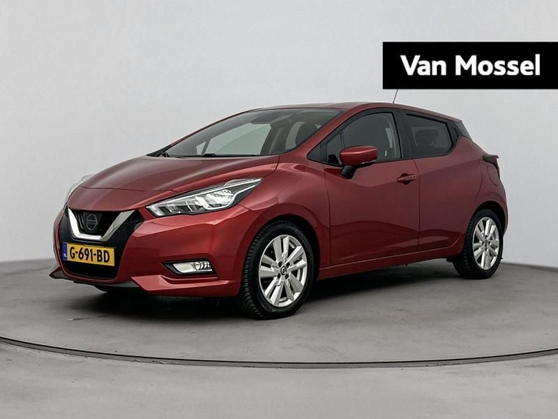 Rood Gebruikt 2019 Nissan Micra N-Connecta Hatchback | € 12.940 (Iets duurder) - Afbeelding 1/4