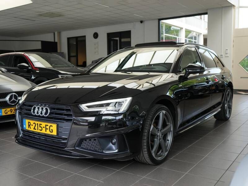Zwart Gebruikt 2019 Audi A4 S-Line Stationwagen | € 27.950 (Eerlijke prijs) - Afbeelding 1/3