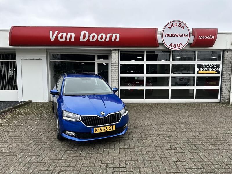 Blauw, metallic lak Gebruikt 2021 Skoda Fabia Business Line Stationwagen | € 15.750 (Eerlijke prijs) - Afbeelding 1/4