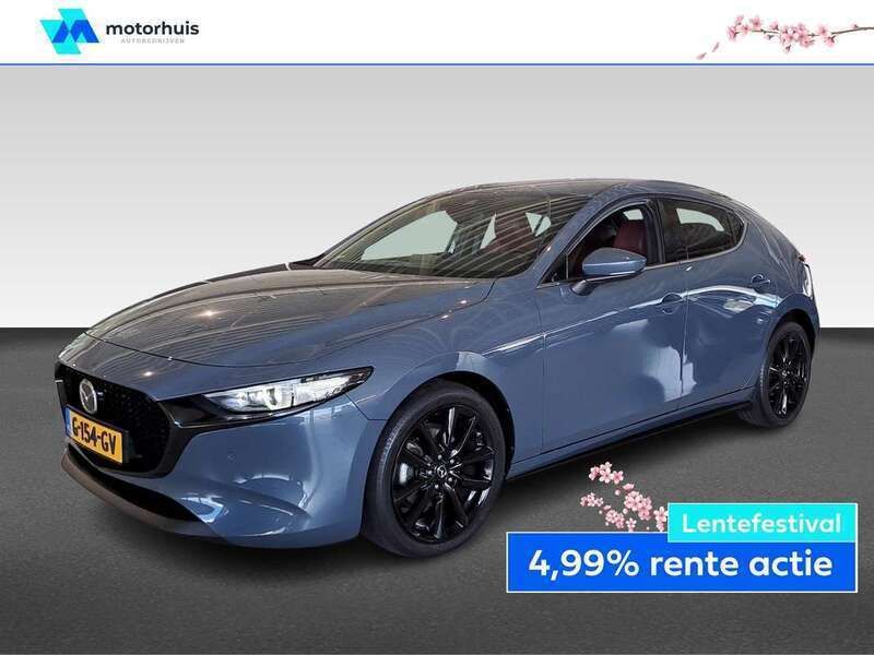 Grijs Gebruikt 2019 Mazda 3 Luxury Hatchback | € 17.430 (Eerlijke prijs) - Afbeelding 1/4