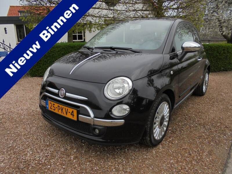 Zwart Gebruikt 2011 Fiat 500 Lounge Hatchback | € 6.450 (Eerlijke prijs) - Afbeelding 1/4