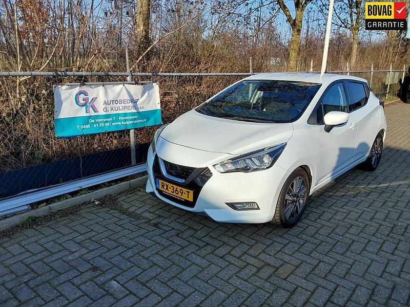 Wit Occasion 2018 Nissan Micra N-Connecta Hatchback | € 9.950 (Eerlijke prijs) - Afbeelding 1/4