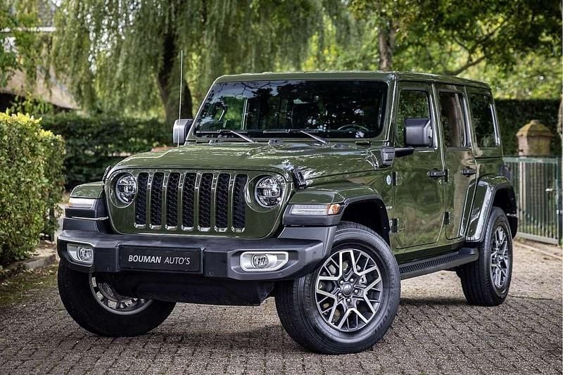 Groen Gebruikt 2022 Jeep Wrangler Unlimited Sahara SUV | € 60.950 (Super prijs) - Afbeelding 1/4