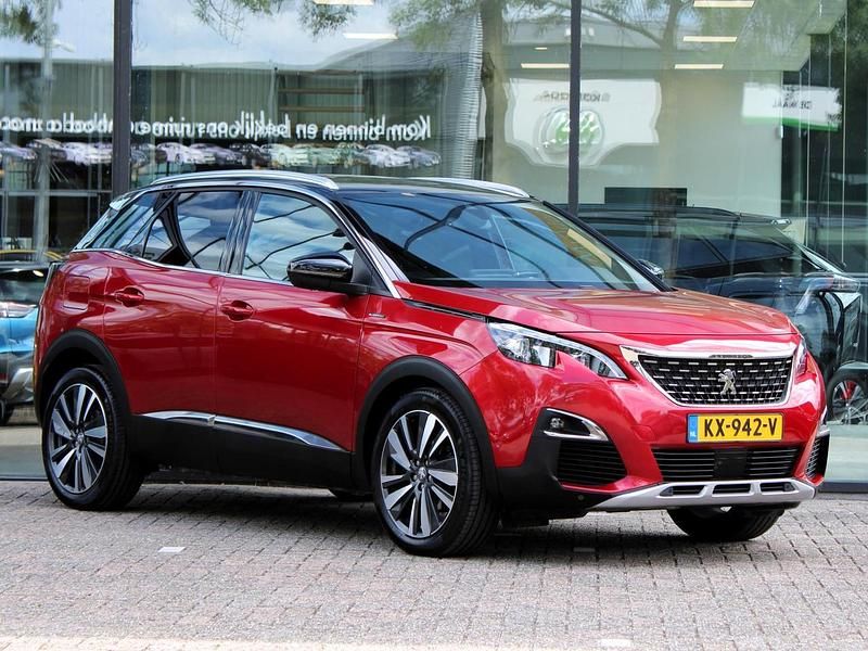 Rood Gebruikt 2016 Peugeot 3008 GT-line SUV | € 17.937 (Eerlijke prijs) - Afbeelding 1/1