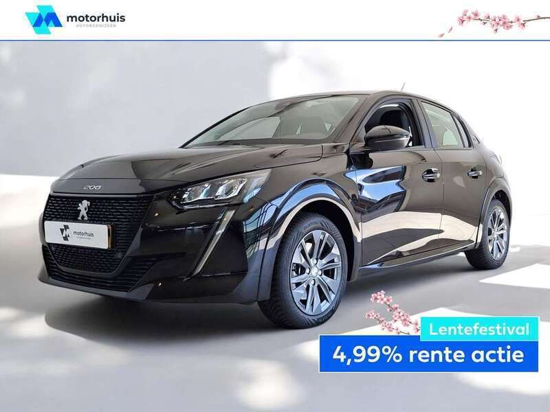 Zwart Gebruikt 2022 Peugeot e-208 Active Hatchback | € 16.930 (Super prijs) - Afbeelding 1/4