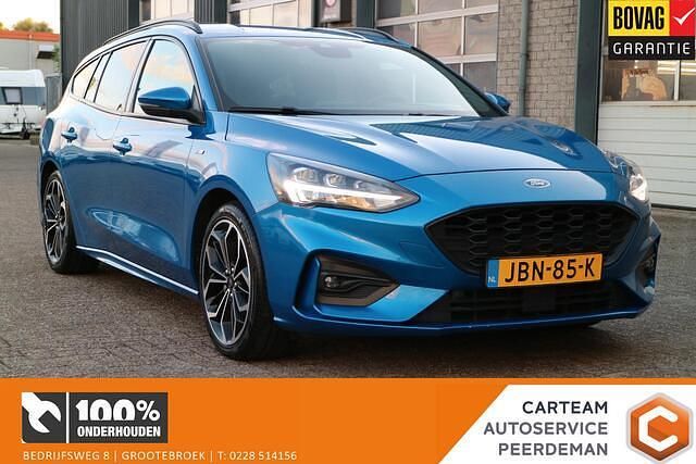 Blauw Gebruikt 2019 Ford Focus ST-Line Stationwagen | € 15.450 (Eerlijke prijs) - Afbeelding 1/4