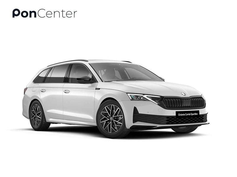 Wit Nieuw 2025 Skoda Octavia SportLine Stationwagen | € 44.950 (Goede deal) - Afbeelding 1/4