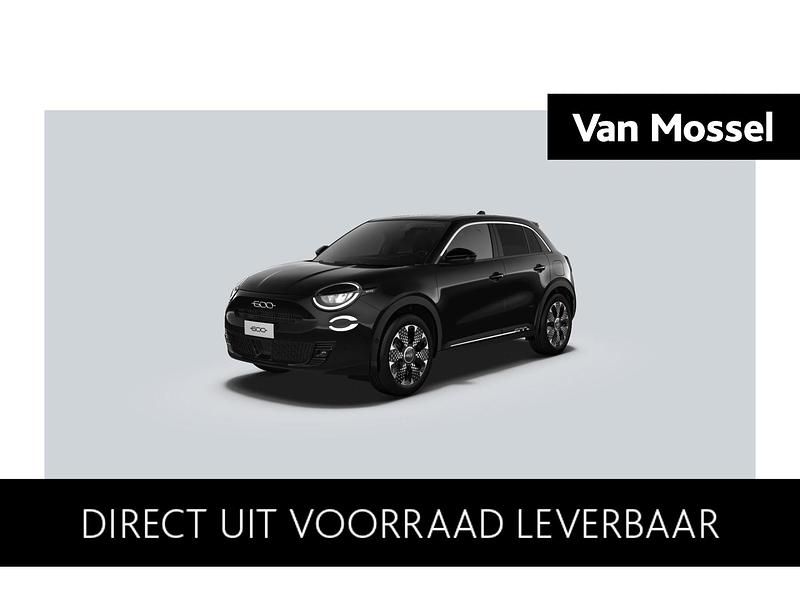 Zwart Nieuw 2025 Fiat 600E La Prima SUV | € 34.690 (Super prijs) - Afbeelding 1/4