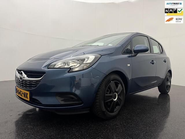 Blauw, metallic lak Gebruikt 2017 Opel Corsa Innovation Hatchback | € 6.495 (Eerlijke prijs) - Afbeelding 1/4