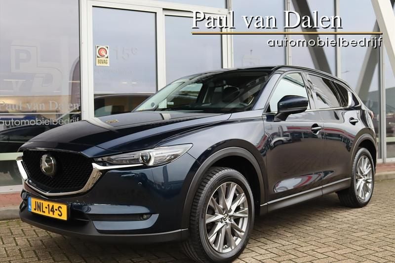 Blauw (metallic) Gebruikt 2021 Mazda CX-5 Luxury SUV | € 31.900 (Eerlijke prijs) - Afbeelding 1/4