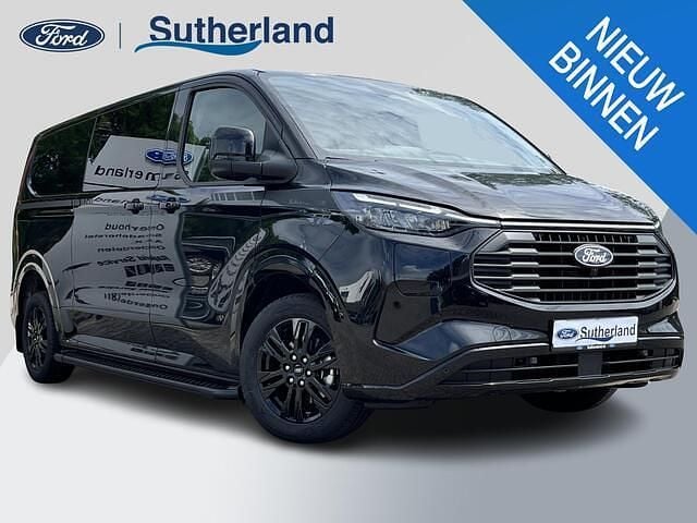 Zwart Nieuw 2025 Ford Transit Custom Platinum Van | € 52.319 (Super prijs) - Afbeelding 1/4