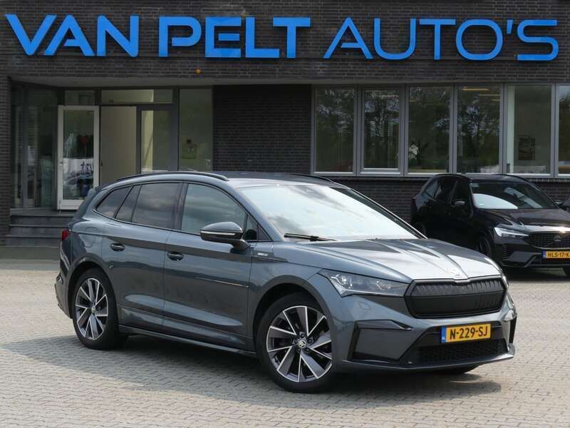 Grijs Gebruikt 2021 Skoda Enyaq iV SportLine SUV | € 22.900 (Eerlijke prijs) - Afbeelding 1/4