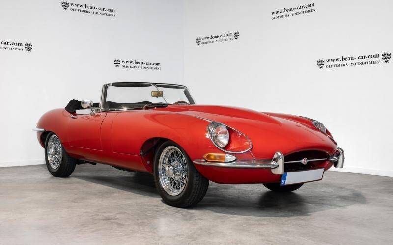 Rood Gebruikt 1968 Jaguar E-Type Cabriolet | € 99.000 - Afbeelding 1/4