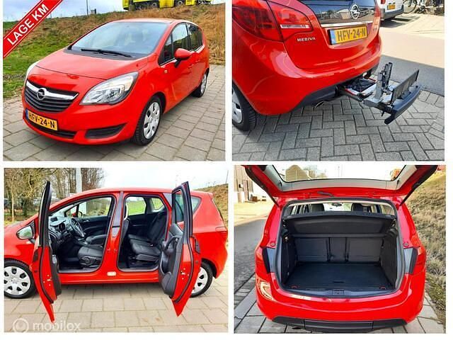Rood Gebruikt 2014 Opel Meriva Cosmo MPV | € 5.649 - Afbeelding 1/4