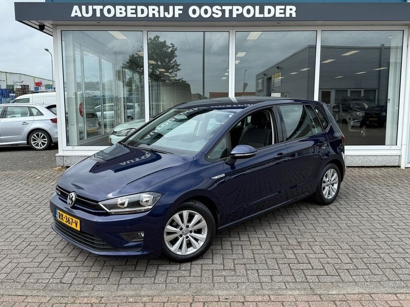 Blauw, metallic lak Gebruikt 2018 VW Golf Sportsvan Comfortline MPV | € 12.950 (Eerlijke prijs) - Afbeelding 1/4