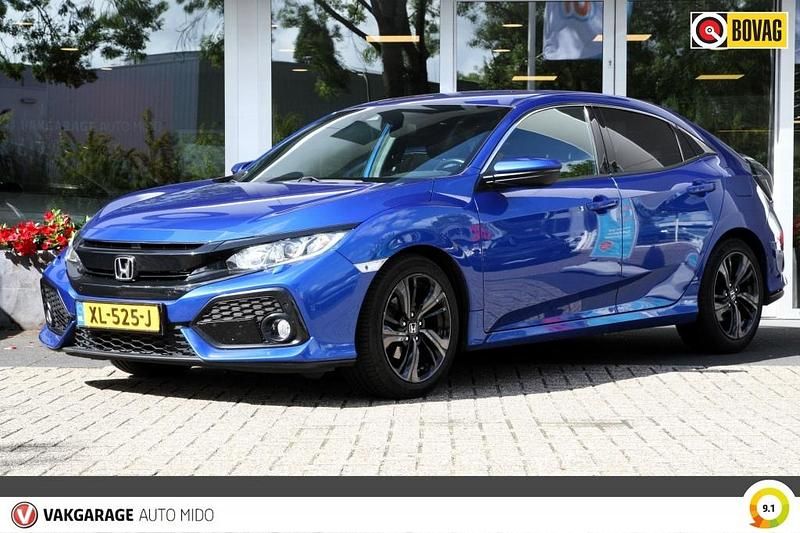 Blauw Gebruikt 2019 Honda Civic Hatchback | € 18.845 (Iets duurder) - Afbeelding 1/4