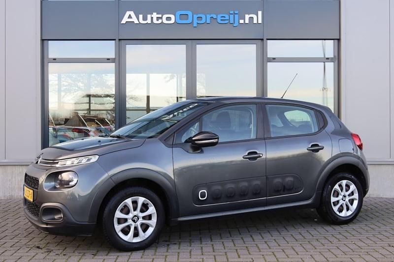 Grijs Gebruikt 2017 Citroën C3 Feel Hatchback | € 12.495 (Eerlijke prijs) - Afbeelding 1/4