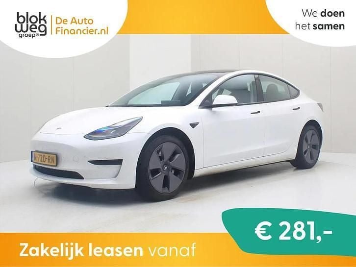 Wit Gebruikt 2021 Tesla Model 3 Standard Range Sedan | € 20.400 (Eerlijke prijs) - Afbeelding 1/2