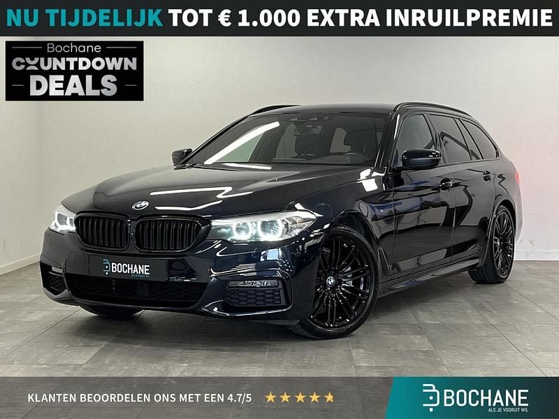 Zwart Gebruikt 2019 BMW 520 Executive Stationwagen | € 29.195 (Eerlijke prijs) - Afbeelding 1/4