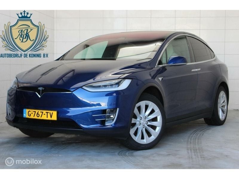 Blauw Gebruikt 2019 Tesla Model X Long Range SUV | € 55.200 - Afbeelding 1/4