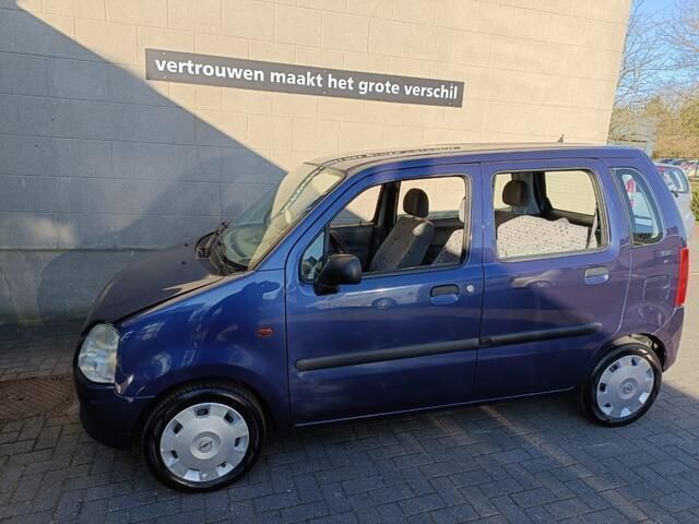 Blauw Occasion 2000 Opel Agila Comfort Hatchback | € 3.250 - Afbeelding 1/4