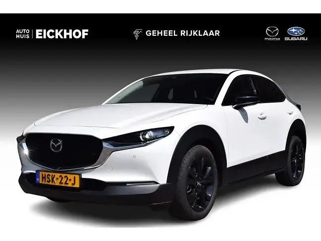 Wit Gebruikt 2024 Mazda CX-30 Homura-Line SUV | € 34.950 - Afbeelding 1/4
