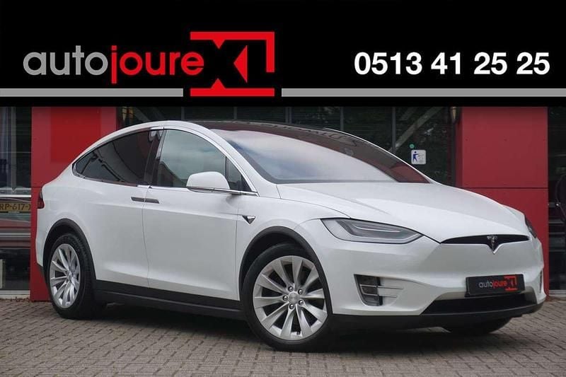 Wit, metallic lak Gebruikt 2018 Tesla Model X SUV | € 27.950 (Goede deal) - Afbeelding 1/4