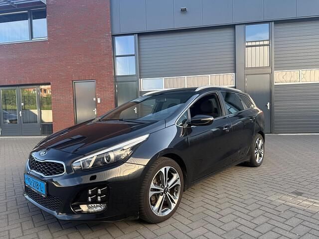 Zwart (metallic) Gebruikt 2017 Kia Ceed Sportswagon GT-Line Stationwagen | € 5.150 - Afbeelding 1/4