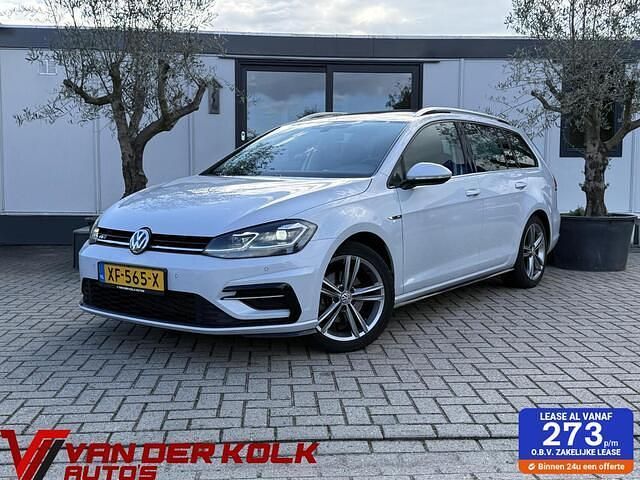 Wit Gebruikt 2019 VW Golf VII R-line Hatchback | € 16.885 (Super prijs) - Afbeelding 1/4