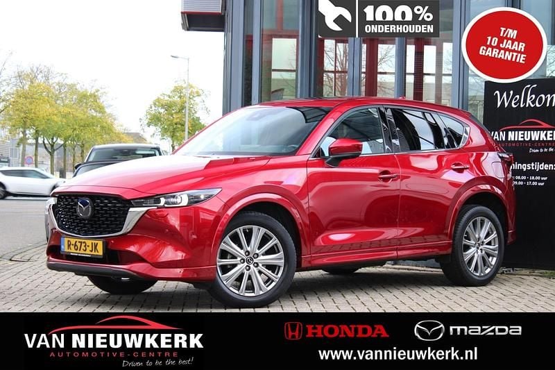 Soul red chrysthal (rood metallic) Gebruikt 2022 Mazda CX-5 Signature SUV | € 35.900 (Eerlijke prijs) - Afbeelding 1/4