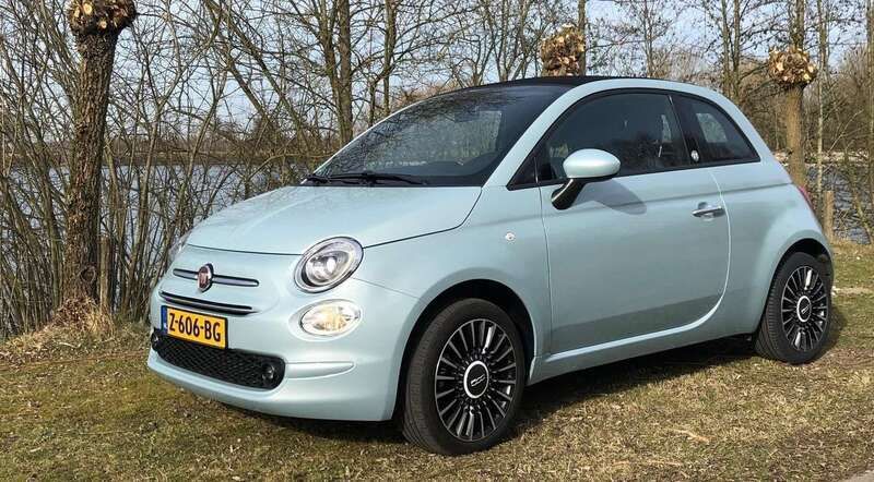Groen Gebruikt 2020 Fiat 500 Launch Edition Cabriolet | € 14.500 (Eerlijke prijs) - Afbeelding 1/4