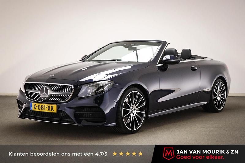 Blauw Occasion 2021 Mercedes E350 AMG Line Premium Plus Cabriolet | € 48.695 - Afbeelding 1/4