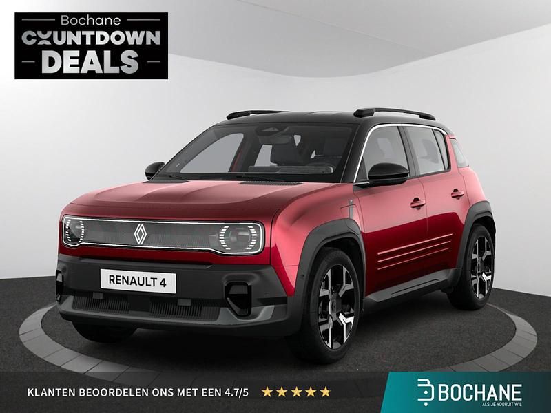 Twotone rouge carmin / noir étoilé (rood metallic) Nieuw 2025 Renault R4 Techno SUV | € 36.890 - Afbeelding 1/4