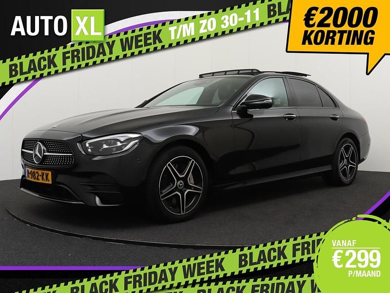 Zwart Gebruikt 2022 Mercedes E300 AMG line Sedan | € 43.940 (Eerlijke prijs) - Afbeelding 1/4