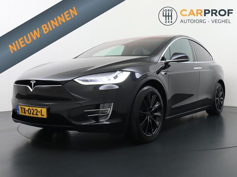 Zwart Gebruikt 2018 Tesla Model X SUV | € 29.995 (Eerlijke prijs) - Afbeelding 1/4