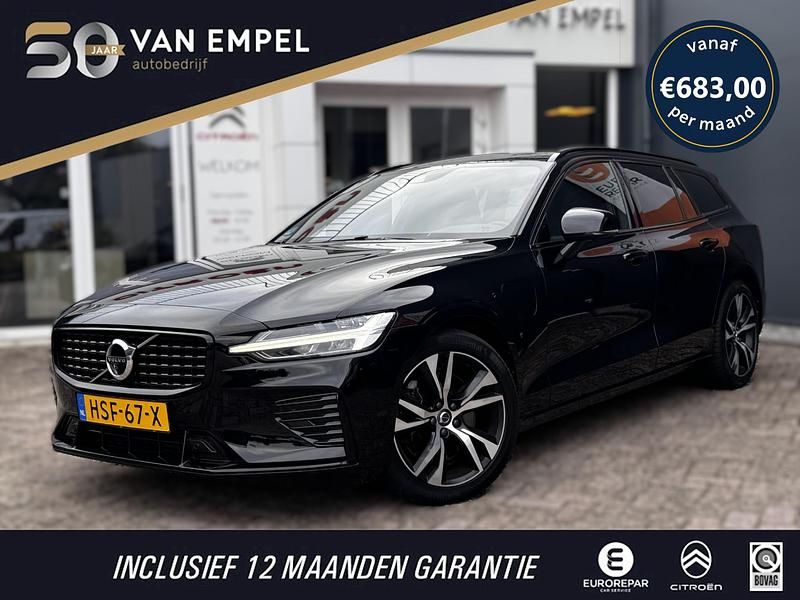 Zwart Occasion 2021 Volvo V60 R-Design Stationwagen | € 33.700 (Eerlijke prijs) - Afbeelding 1/4