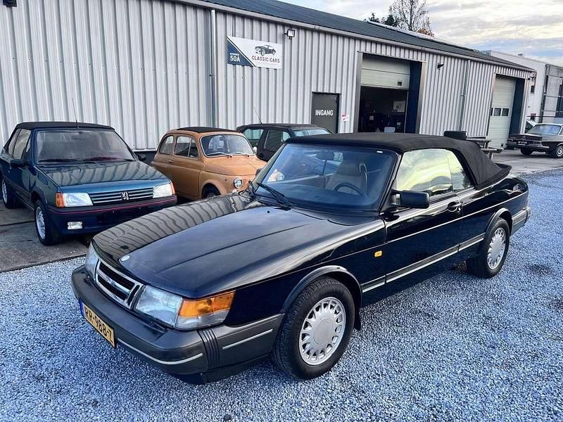 Zwart Gebruikt 1990 Saab 900 Cabriolet Cabriolet | € 6.999 - Afbeelding 1/4