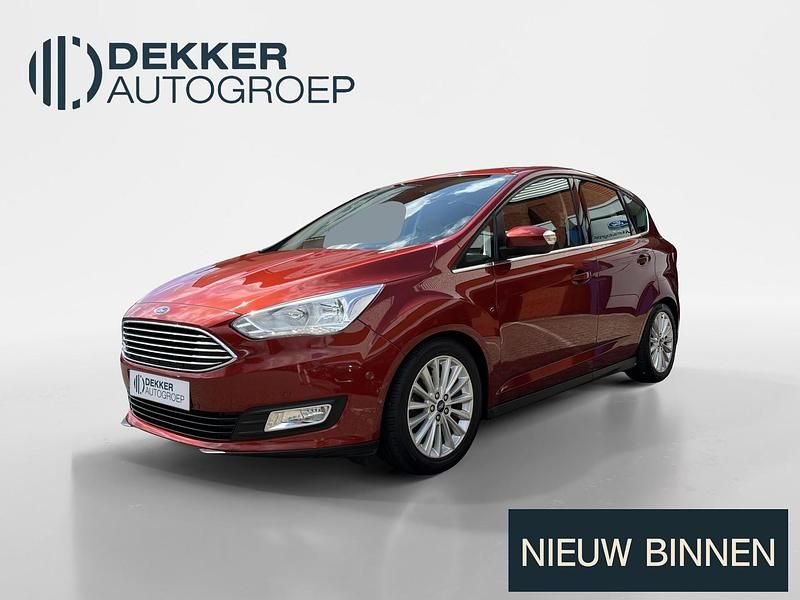Rood Gebruikt 2017 Ford C-MAX Titanium MPV | € 10.945 (Iets duurder) - Afbeelding 1/4