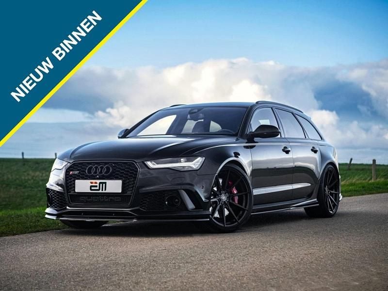 Zwart Gebruikt 2015 Audi RS6 Exclusive Stationwagen | € 49.995 (Eerlijke prijs) - Afbeelding 1/4
